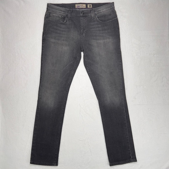 RSQ Vancouver Slim Slouch Jeans 34x32 Charcoal Grey Stretch Great Condition - Picture 2 of 16